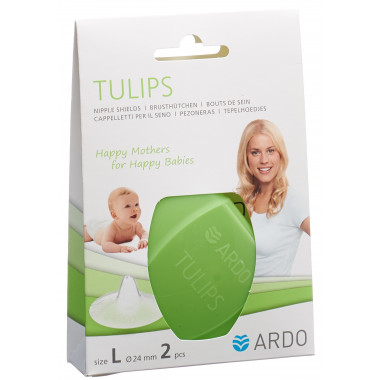 Ardo TULIPS Brusthütchen L Silikon mit Aufbewahrungsbox 2 Stück Ardo TULIPS Brusthütchen L Silikon mit Aufbewahrungsbox 2 Stück