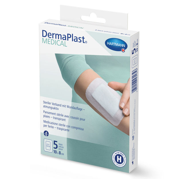 DermaPlast Medical Vliesverband 10x8cm 5 Stück DermaPlast Medical Vliesverband 10x8cm 5 Stück