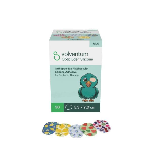 SOLVENTUM Opticlude Midi 5.3x7cm Silicon 50 Stück