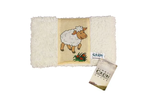 Himmelgrün Traubenkernkissen 18x14cm Schaf