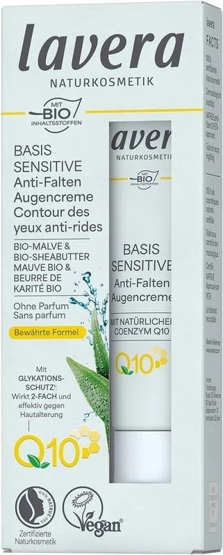 LAVERA Anti Falten Augencreme Q10 Basis Sensitiv 15ml