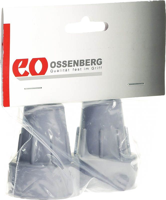 Ossenberg Krückenkapsel 19mm grau 1 Paar