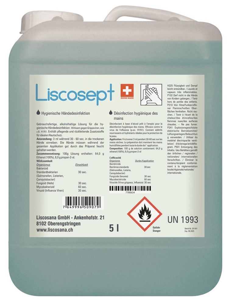 LISCOSEPT Soft Gel Händedesinfektion 5000ml