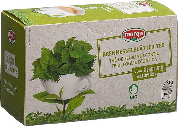 MORGA Brennesselblätter Tee m/H Bio Knospe 20 Stück MORGA Brennesselblätter Tee m/H Bio Knospe 20 Stück