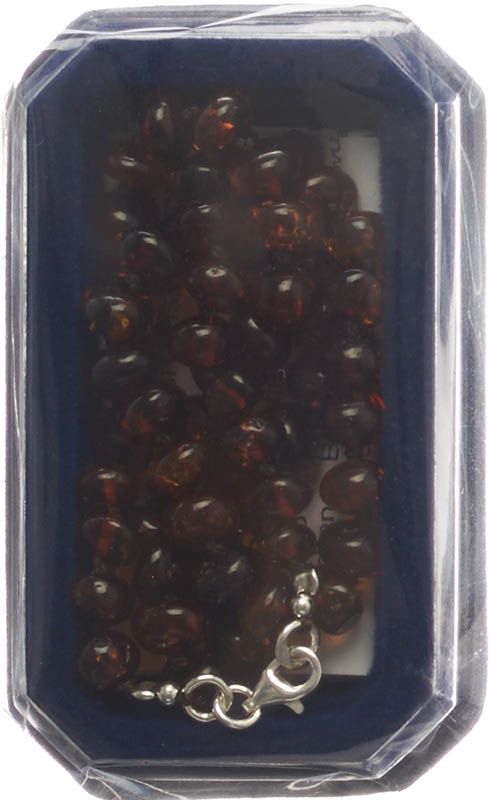 AMBERSTYLE Bernstein 36cm cognac dunkel Karab