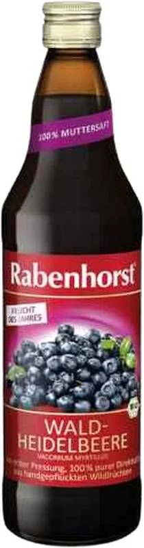 Rabenhorst Waldheidelbeere Muttersaft Bio 750ml Rabenhorst Waldheidelbeere Muttersaft Bio 750ml