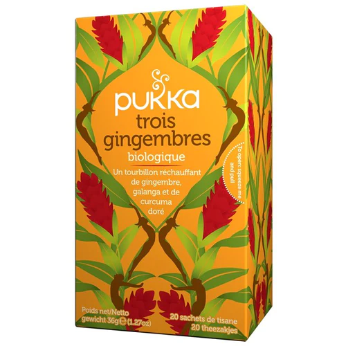 Pukka Trois Gingembres Thé bio Btl 20 Stück