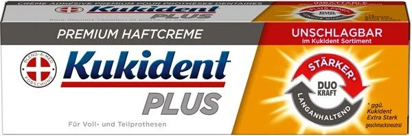 Kukident Plus Premium Haftcreme Bester Halt Kukident Plus Premium Haftcreme Bester Halt
