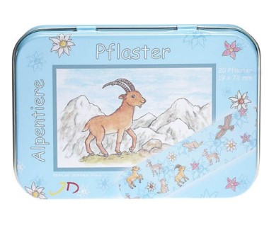 DÖLL Heftpflaster 19x72mm Alpentiere Dose 20 Stück