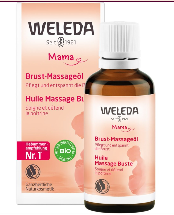 WELEDA MAMA Brust-Massageöl Fl 50ml WELEDA MAMA Brust-Massageöl Fl 50ml
