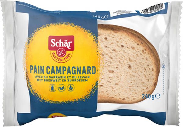 Schär Pain campagnard glutenfrei geschnitten 240g Schär Pain campagnard glutenfrei geschnitten 240g