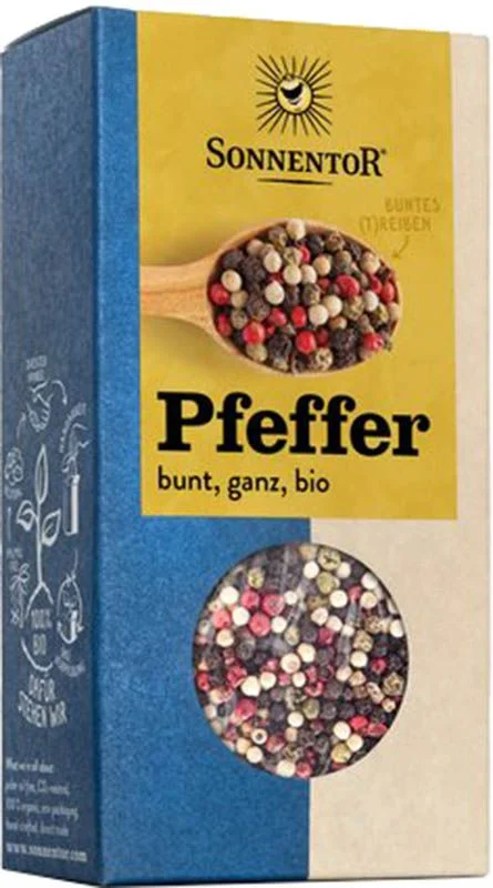 SONNENTOR Pfeffer bunt ganz BIO Btl 50g SONNENTOR Pfeffer bunt ganz BIO Btl 50g