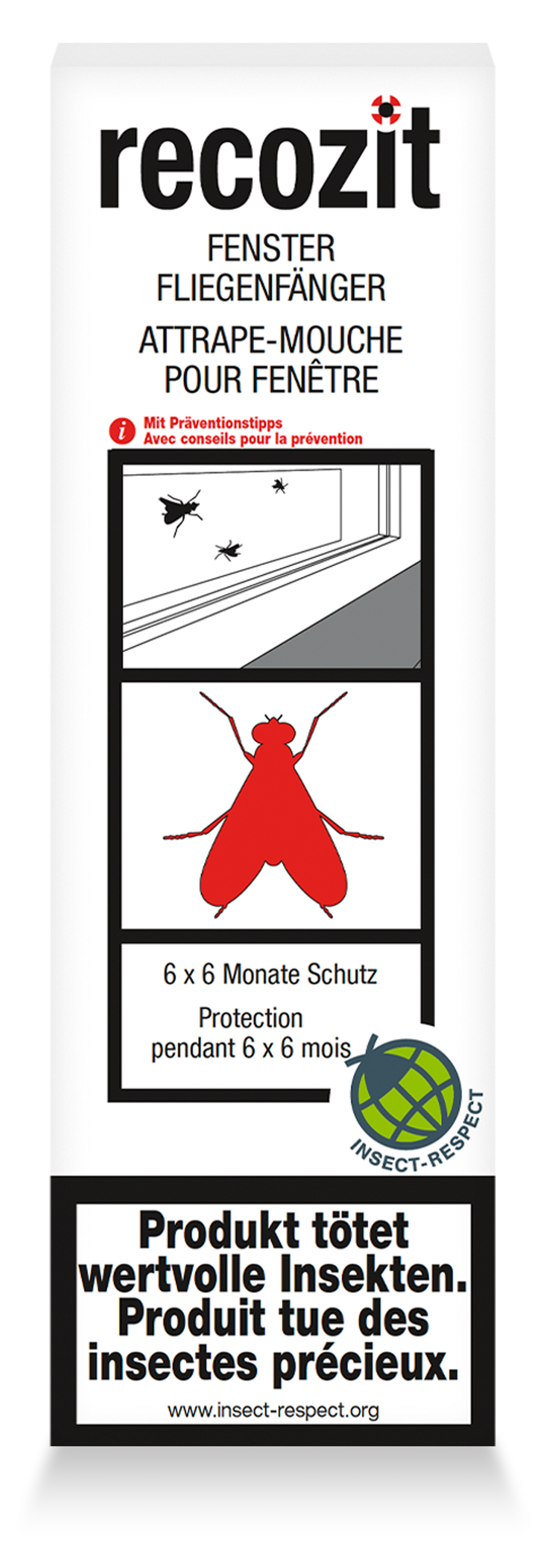 RECOZIT Fenster Fliegenfänger 6 Stück RECOZIT Fenster Fliegenfänger 6 Stück