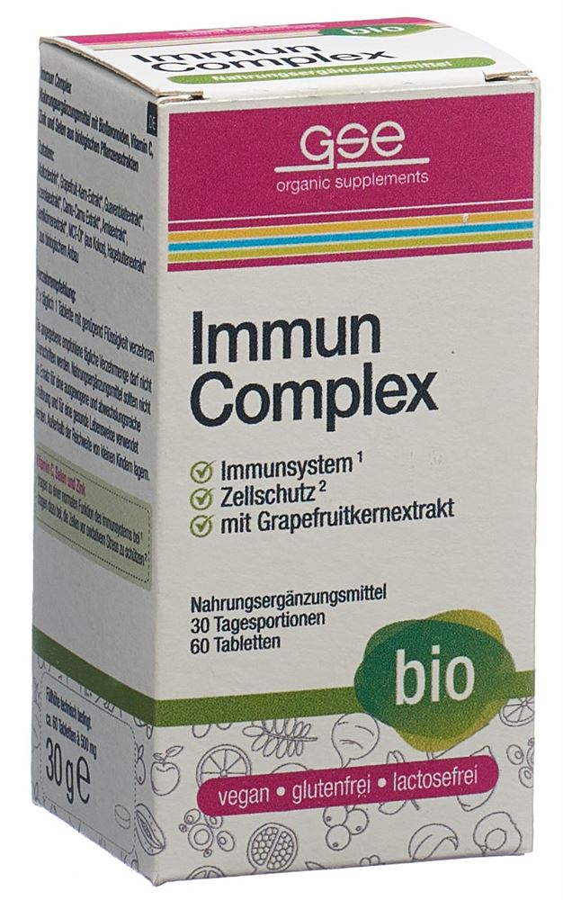 GSE Immun Complex Tabletten Bio Glas 60 Stück GSE Immun Complex Tabletten Bio Glas 60 Stück
