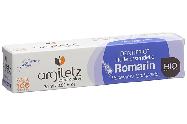 ARGILETZ Zahnpasta Rosmarin Bio 75ml ARGILETZ Zahnpasta Rosmarin Bio 75ml