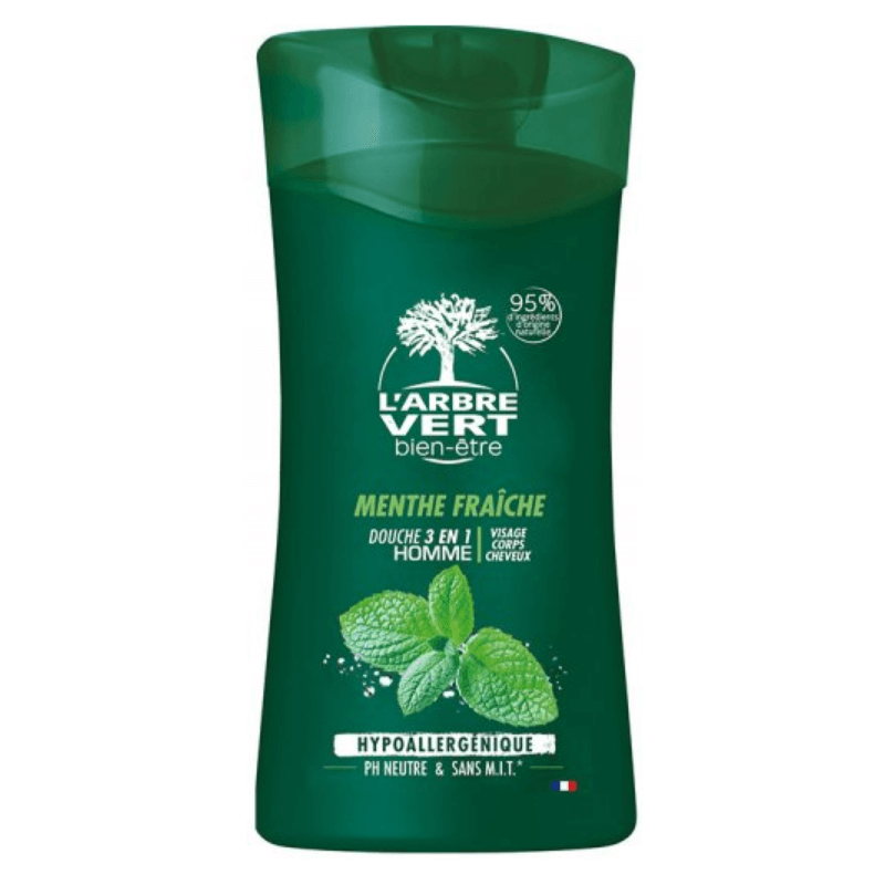 L'ARBRE VERT Duschcreme 3in1 Mann Minze Fl 250ml