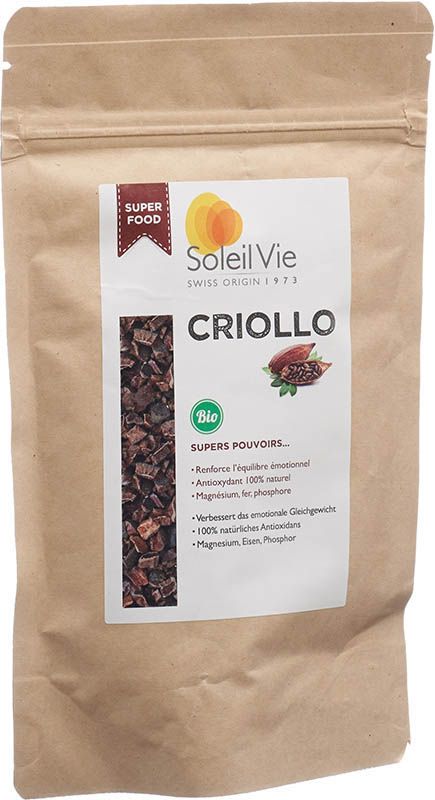 Soleil Vie Roh-Kakaosplitter Criollo Bio 120g