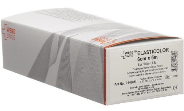 WERO SWISS Elasticolor El Bind 5mx6cm rot 10 Stück