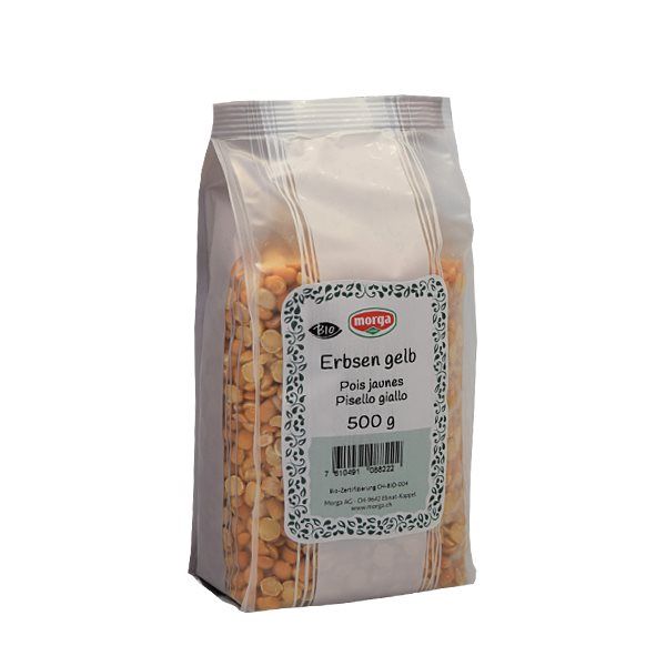 Morga Erbsen gelb Bio Btl 500g Morga Erbsen gelb Bio Btl 500g