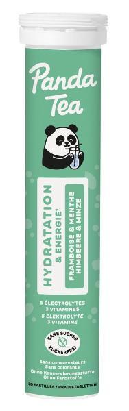 Panda Tea Hydratation Brausetabl Himbeere & Minze 20 Stück