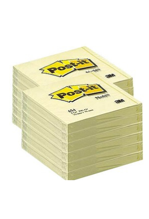 POST-IT Haftnotizen 76x76mm gelb 12 x 100 Stück