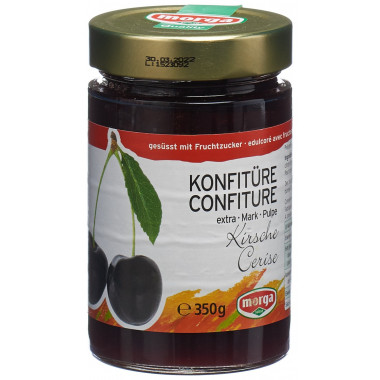 MORGA Konfitüre Kirschen schwarz Fruchtz 350g