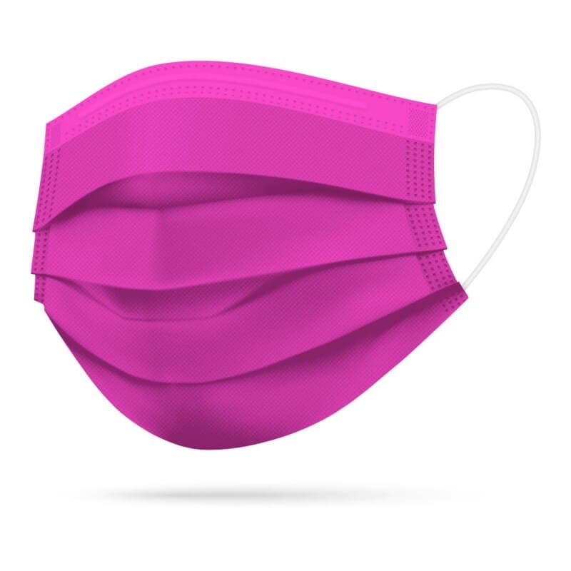TImask Einweg-Medizinmaske Typ IIR fuchsia 20 Stück