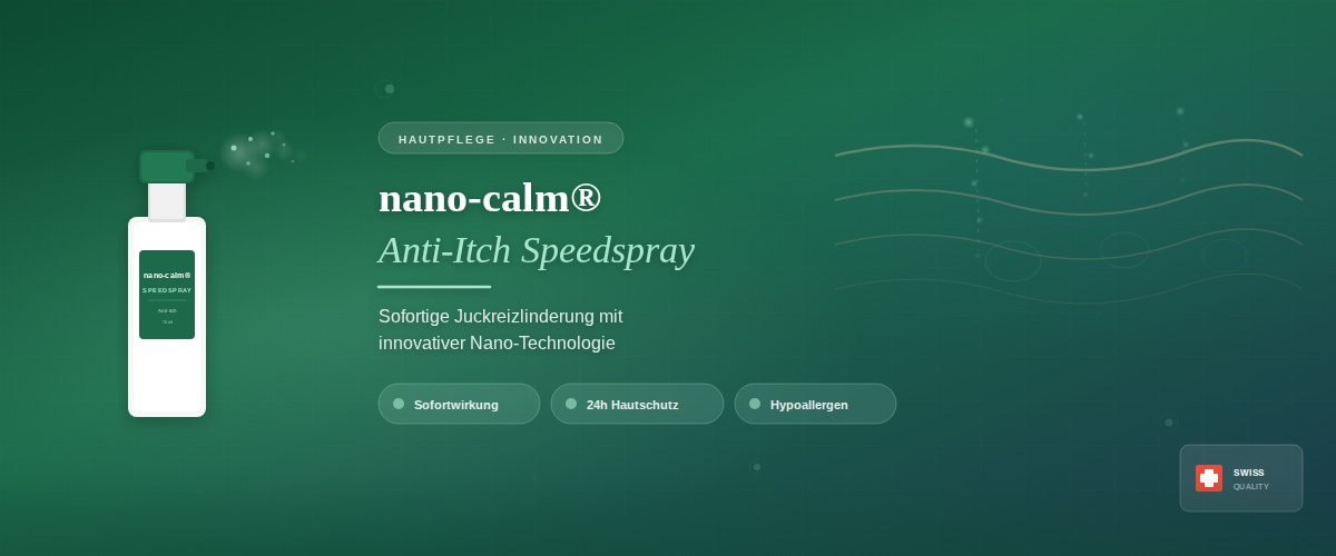 nano-calm® Anti-Itch Speedspray: Sofortige Juckreizlinderung mit innovativer Nano-Technologie