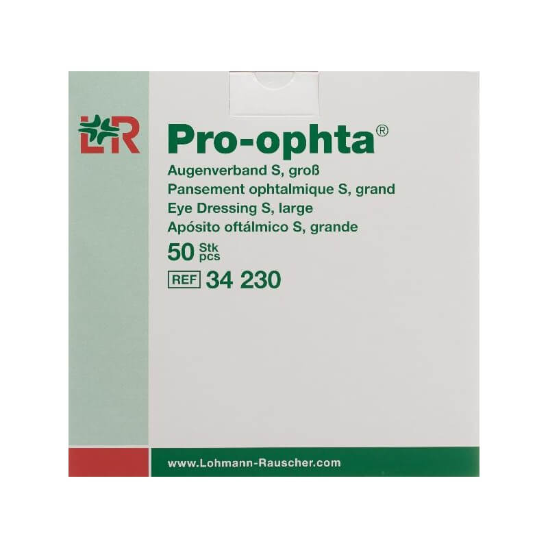 Pro Ophta S Augenverband L durchsichtig 50 Stück