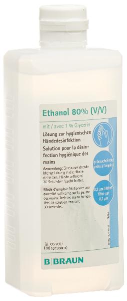 B. BRAUN Ethanol 80% Glycerin 1% Ovalflasche 500 ml