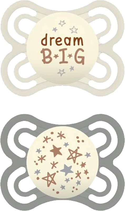 MAM Perfect Night Nuggi Silikon 0-6 Monate 2 Stück