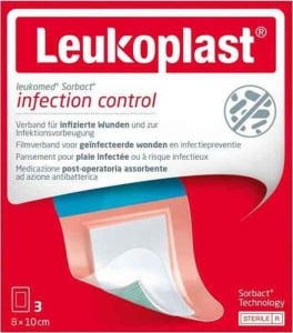LEUKOPLAST Leukomed Sorbact 8x10cm st 3 Stück