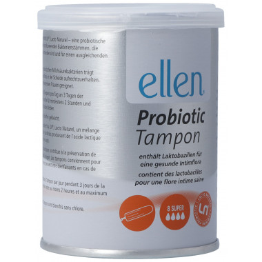 ellen super Probiotic Tampon 8 Stück ellen super Probiotic Tampon 8 Stück