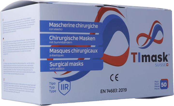 Timask Einwegmedizinmasken Typ IIR Valencia 50 Stück