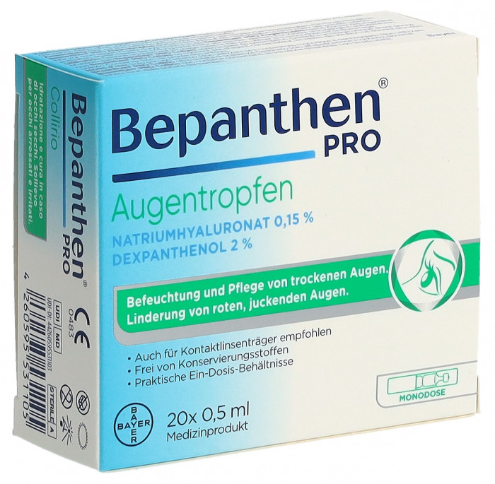Bepanthen® PRO Augentropfen 20 Monodos 0.4ml