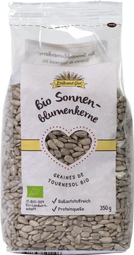 LEIBUNDGUT Sonnenblumenkerne Bio Beutel 350g