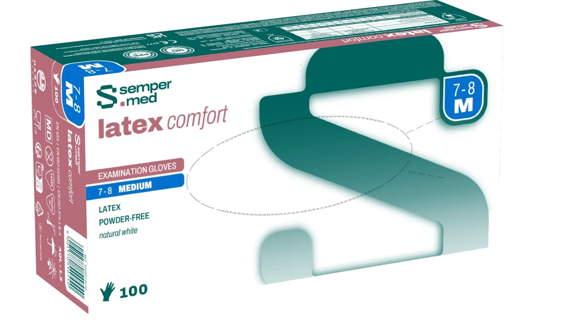 SEMPERMED Latex Comfort M 100 Stück