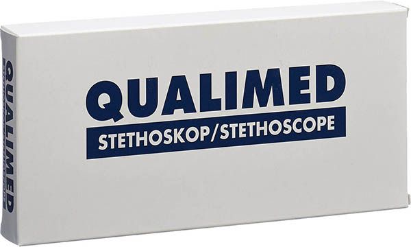 Qualimed Doppelkopf-Stethoskop NURSE rot