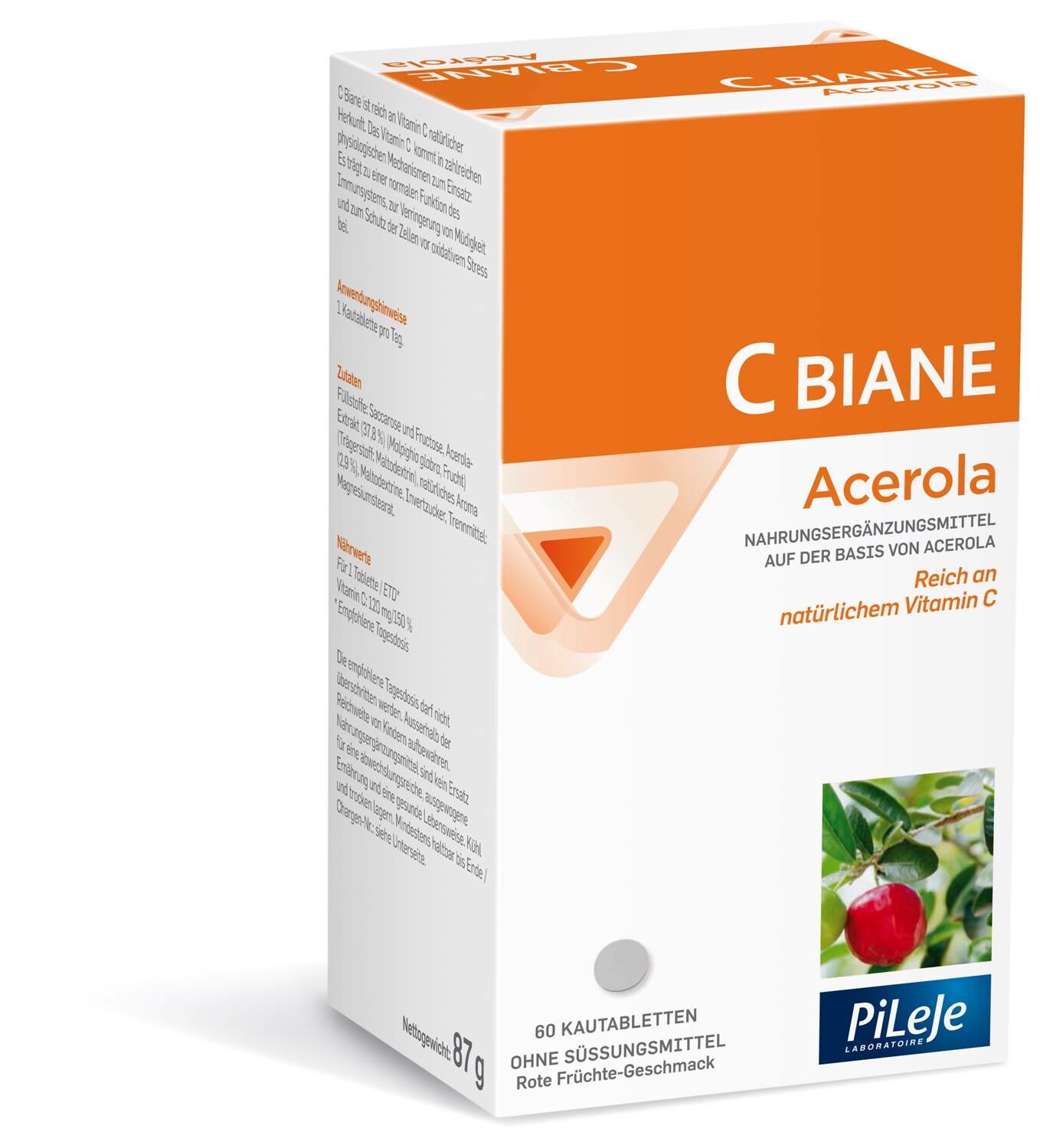 C Biane Acerola Tablette 60 Stück C Biane Acerola Tablette 60 Stück