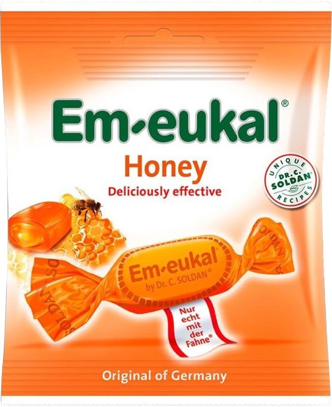 Soldan Em-eukal Honey gefüllt Btl 50g