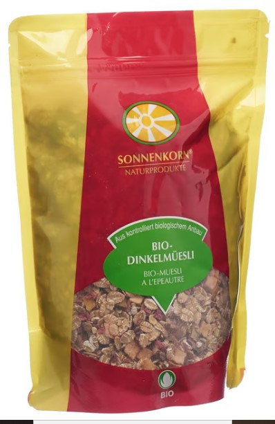 Sonnenkorn Dinkelmüesli Bio Knospe 360g