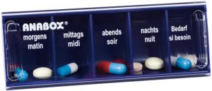 Anabox Medidispenser 1 Tag blau
