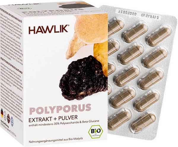 HAWLIK Polyporus Extrakt + Pulver Kapseln 120 Stück