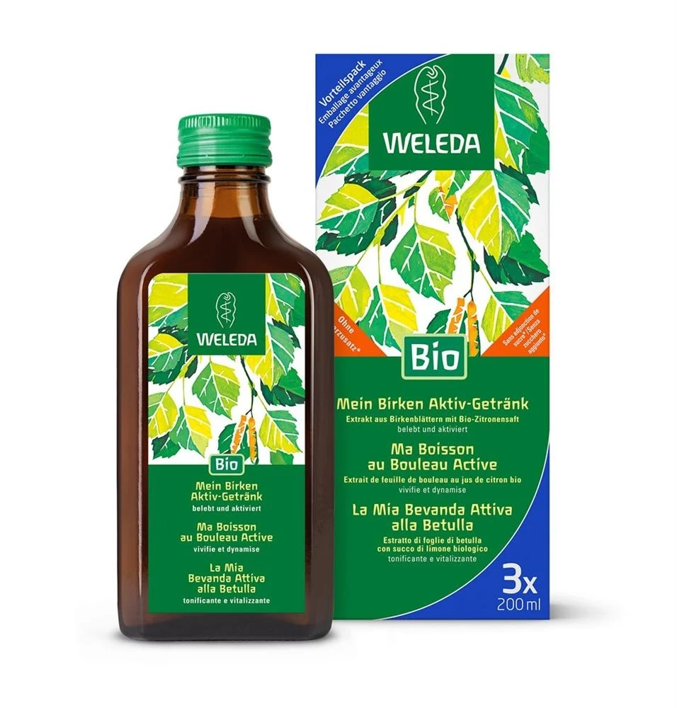 WELEDA Mein Birken Aktiv-Getränk Trio 3 x 200ml