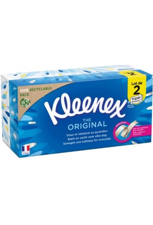 Kleenex ORIGINAL Kosmetiktücher Box Duo 2 x 72 Stück