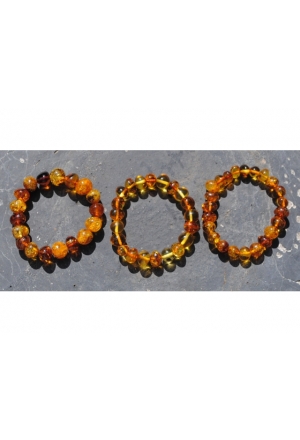 AMBERSTYLE Bernstein Armkette 13cm multicolor glän AMBERSTYLE Bernstein Armkette 13cm multicolor glän