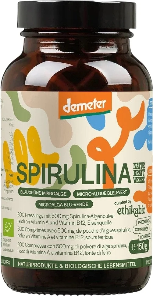 NaturKraftWerke Spirulina 300 Pressl Dem 150g