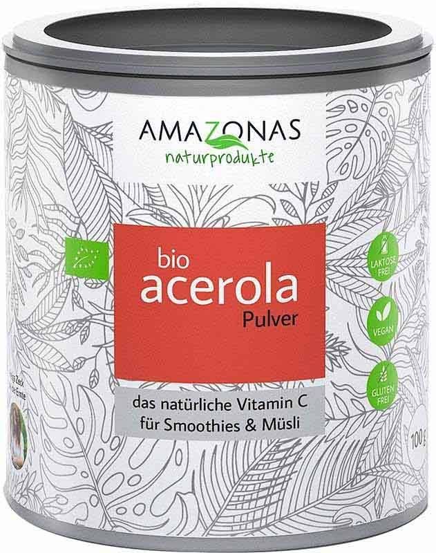 AMAZONAS acerola Bio Pulver m 17% Vitamin C 100g AMAZONAS acerola Bio Pulver m 17% Vitamin C 100g