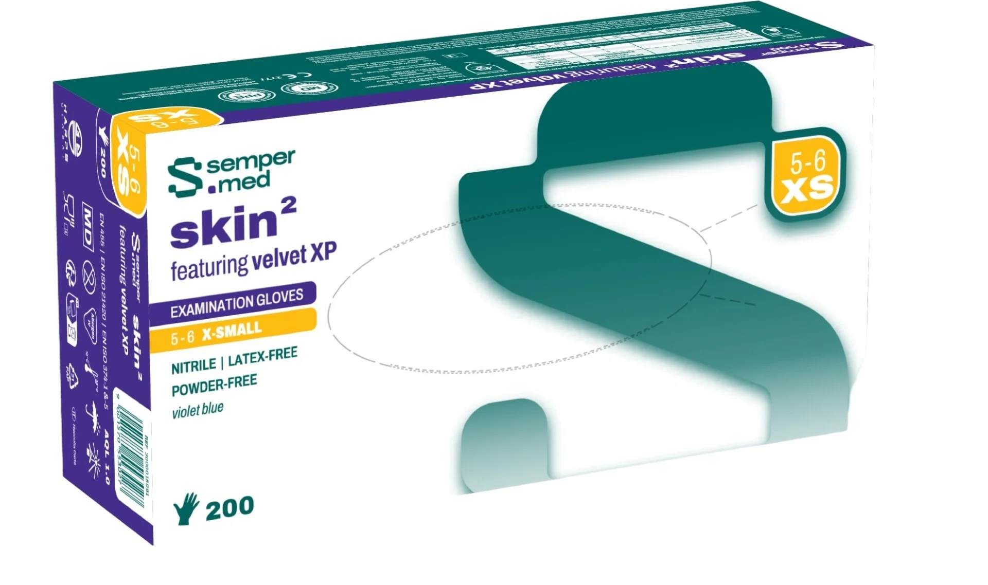 SEMPERMED Skin2 XS 200 Stück