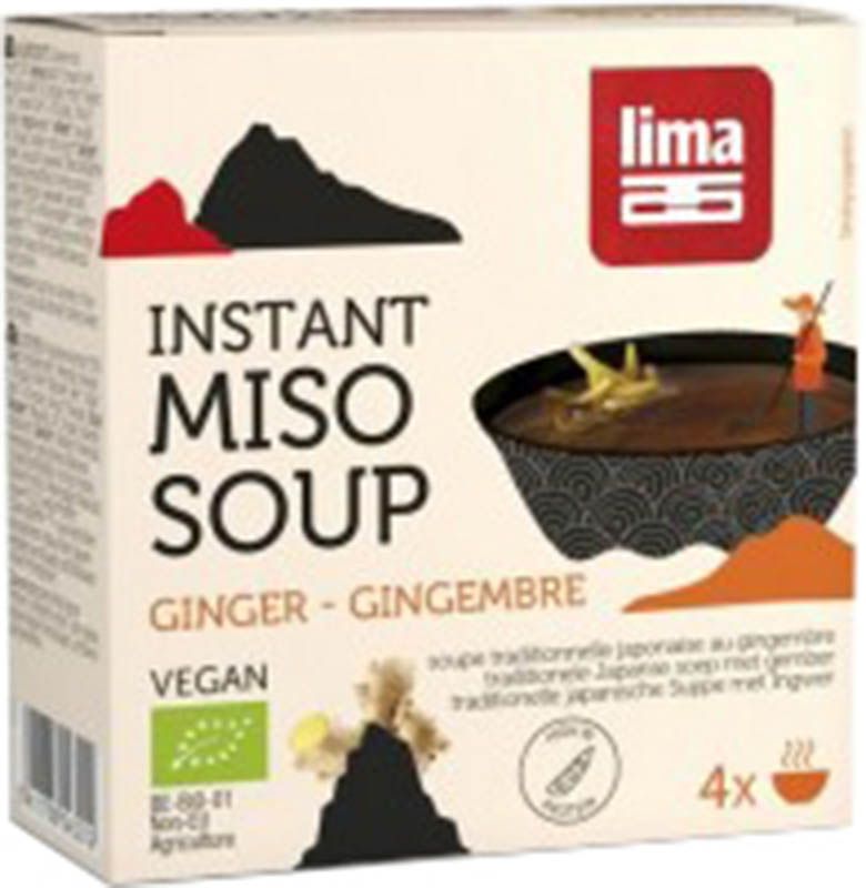 Lima Miso Suppe Instant Ingwer 4 x 15g